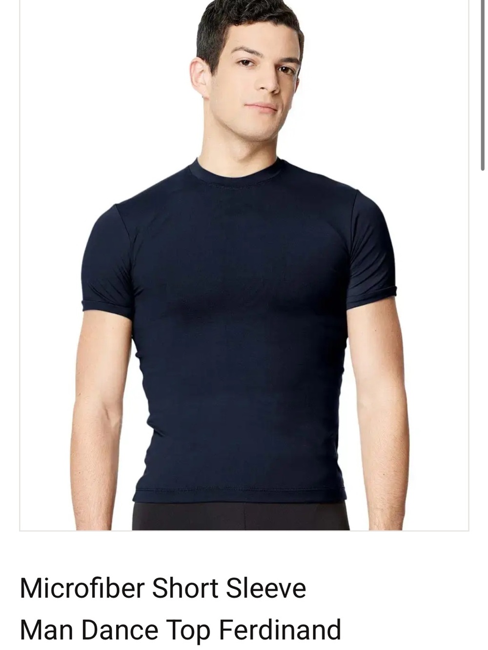 Men’s Short Sleeve Microfiber Undershirt - Navy